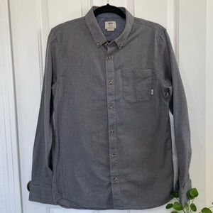 Vans gray button down